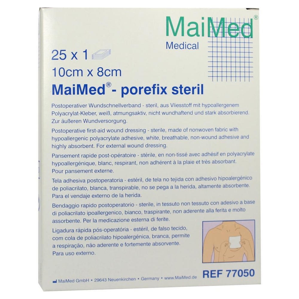 MaiMed porefix Wundschnellverband - 10 x 8 cm 25X1 St