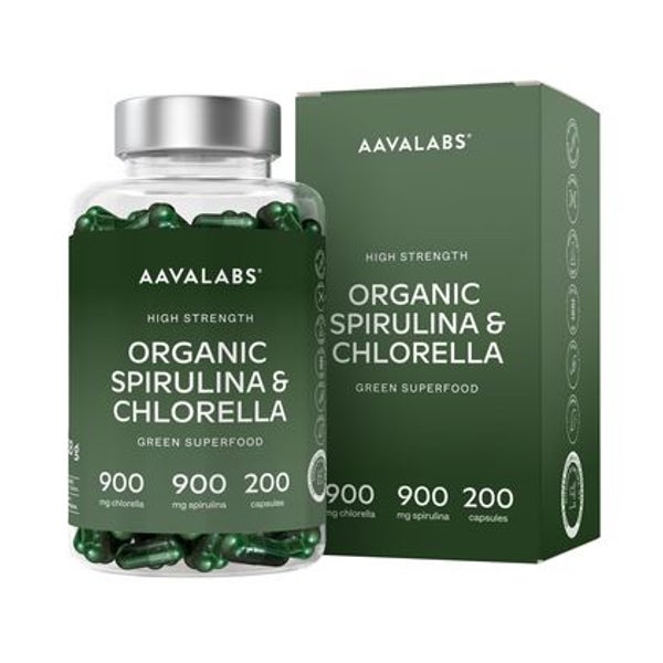 Aavalabs Bio Spirulina & Chlorella, Chlorella aufgeschlossen 200 St