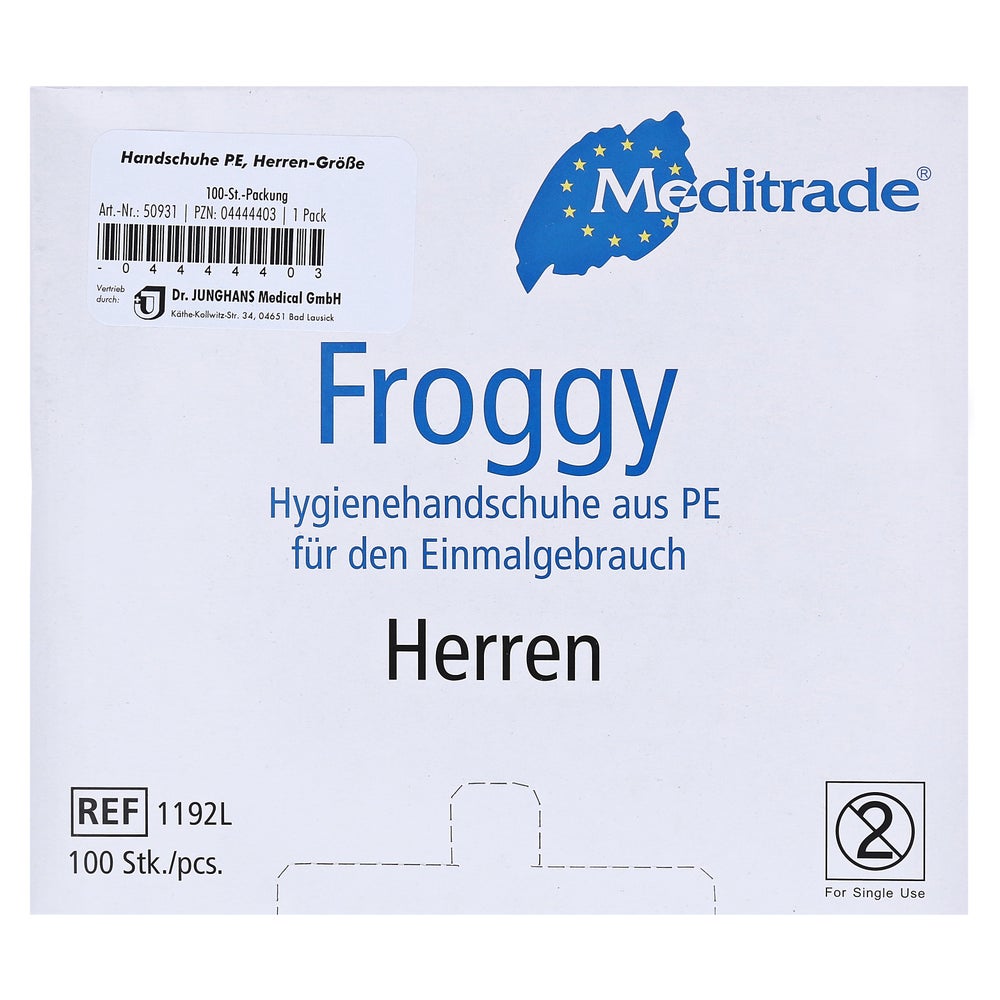 Handschuhe Einmal Polyethylen Herren 100 St