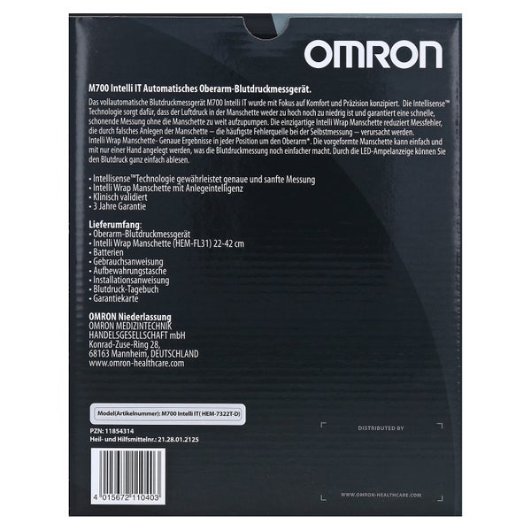 Omron M700 Intelli IT Oberarm Blutdruckm 1 St, 1 St online kaufen 