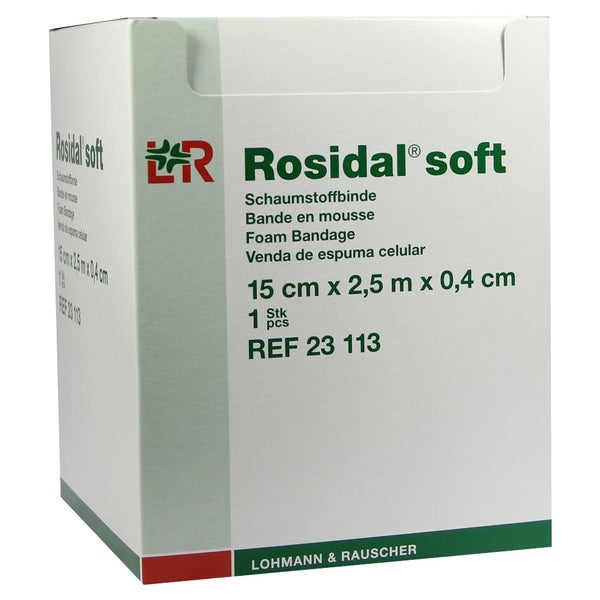 Lohmann & Rauscher Rosidal soft Schaumstoffbinde - 2,5 m x 15 cm x 0,4 cm 1 St