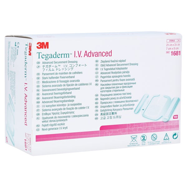 Tegaderm 3M I.V. Advanced Fixierv.7x8 cm 100 St