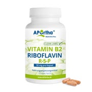 Produktabbildung: APOrtha® Vitamin B2 - Riboflavin 50 mg - R-5-P - vegane Kapseln 120 St
