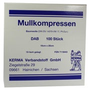 Mullkompressen 10x20 cm unsteril 12fach 100 St
