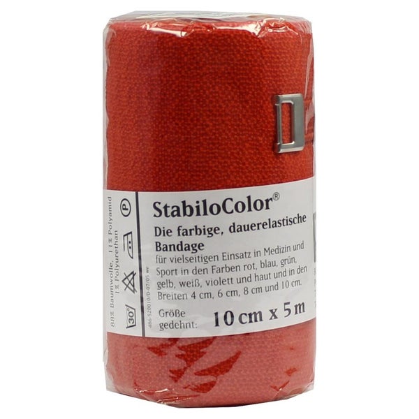 BORT Stabilocolor Binde 10 cm rot 1 St