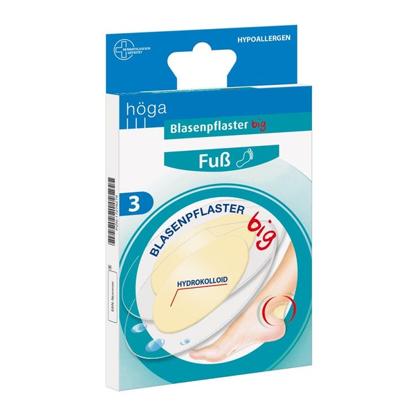 Blasenpflaster Big Fuß 6,6x9,6 Cm Höga 3 St