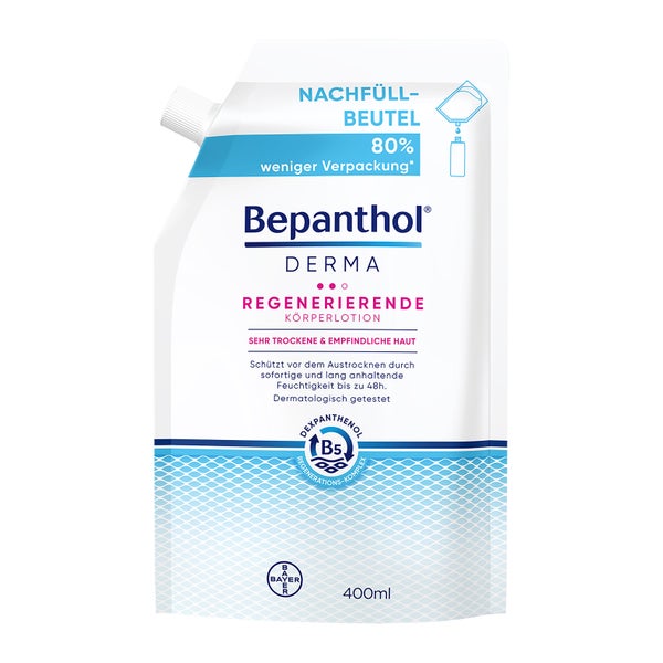 Bepanthol® DERMA Regenerierende Körperlotion, Nachfüllbeutel 1X400 ml