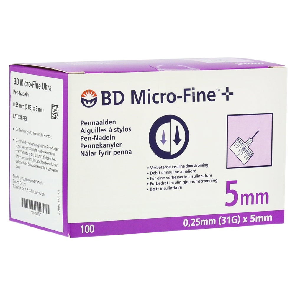 BD Micro-fine Ultra Pen-Nadeln 0,25x5 mm 100 St
