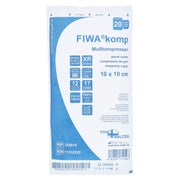 Fiwakomp Mullkomp.10x10 cm steril 12fach 20 St