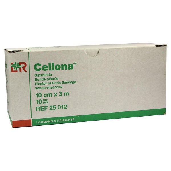 Lohmann Rauscher Cellona Gipsbinde 2 x 5 Stück - 10 cm x 3 m 2X5 St