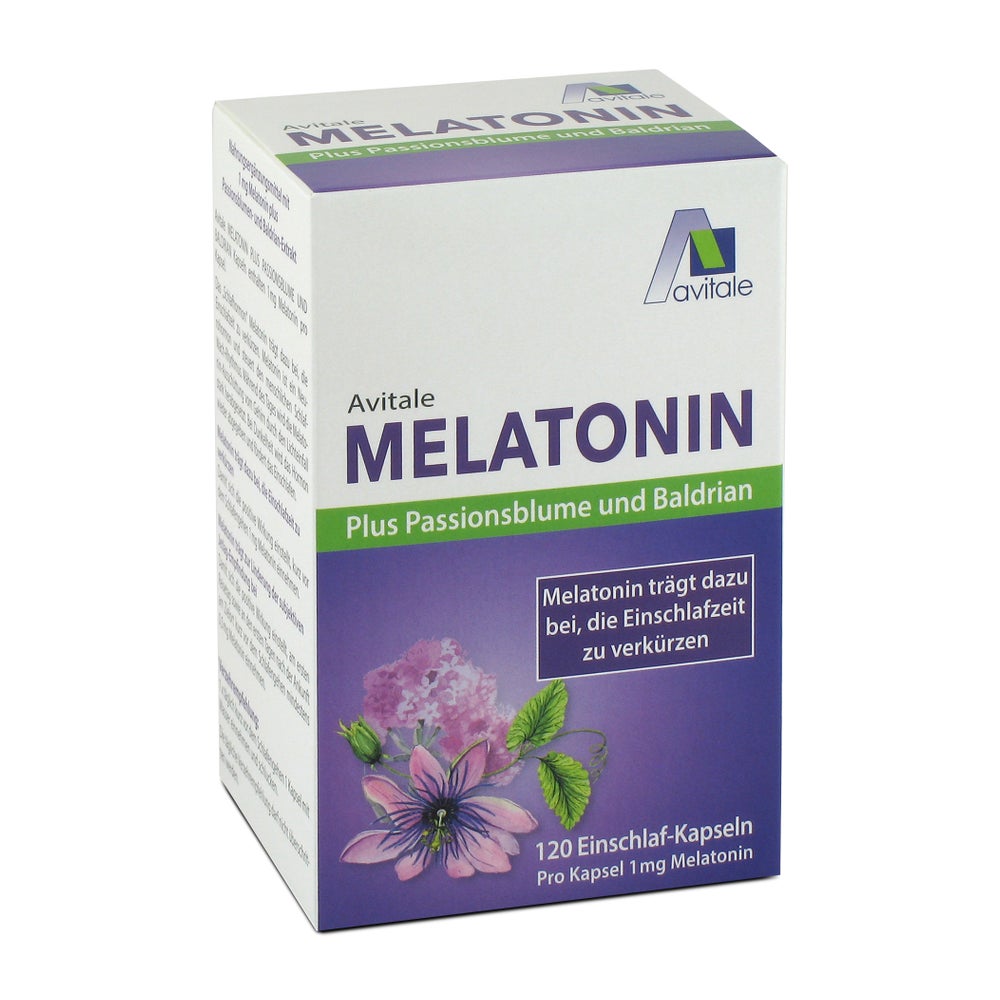 Melatonin+Passionsblume+Baldrian Kapseln 120 St