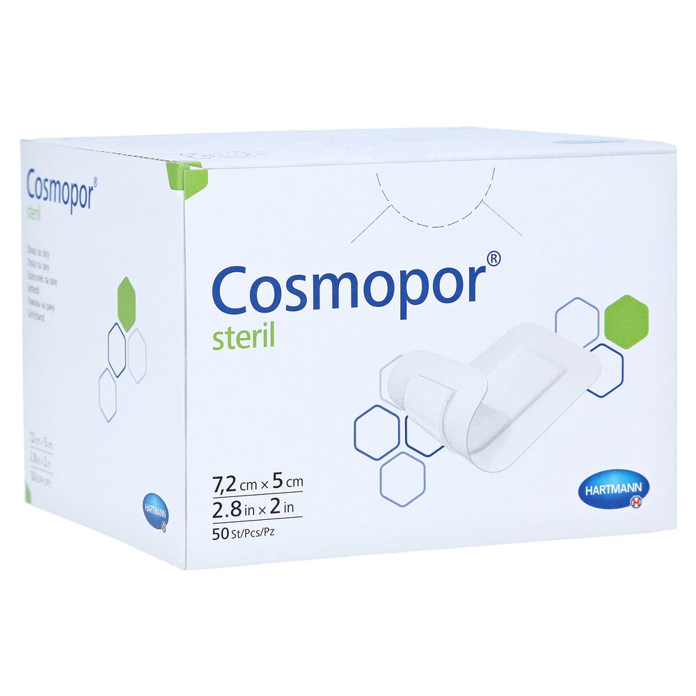 Hartmann Cosmopor Steril Wundverband - 7,2 x 5 cm (50 Stck.) 50 St