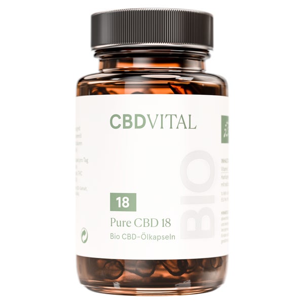 CBD VITAL Bio PURE CBD 18 (10%) Kapseln | Hanföl Kapseln 60 St