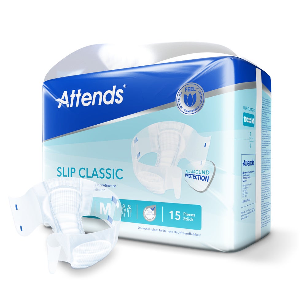 Attends Slips Classic 10 Medium Einmal-Slips, 15 Stück 15 St