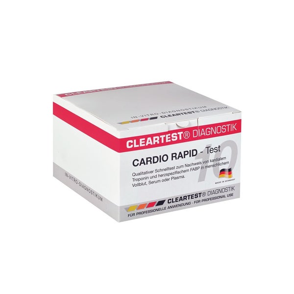 Cleartest® Cardio Rapid Test zum Nachweis von kardialem + FABP Troponin 5 St