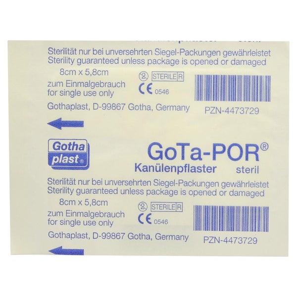 Gota-por Kanülenpflaster 58x80 mm 1 St