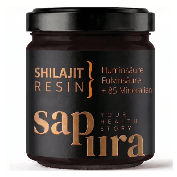 Shilajit 60g Glas + Löffel | 78% FULVIN + 12% HUMINSÄURE 60 g