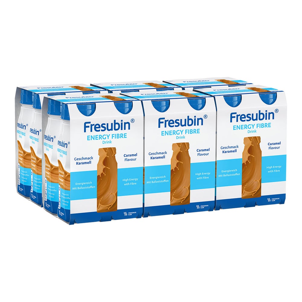Fresubin Energy Fibre Trinknahrung Karamell 6X4X200 ml
