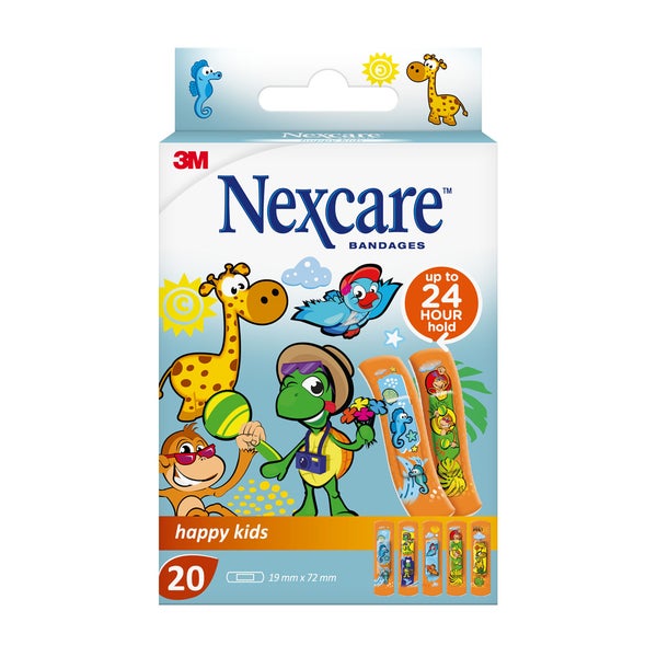 Nexcare Happy Kids Pflaster N0920NLW, 19 mm x 72 mm 20 St
