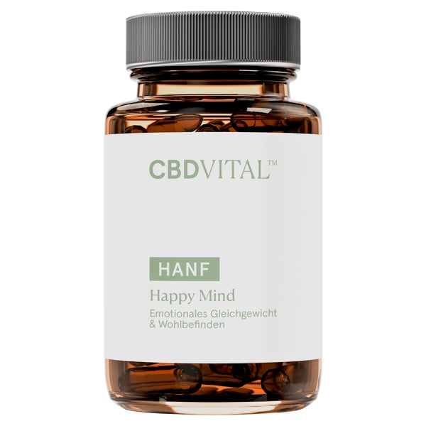 CBD VITAL Hanf Happy Mind Kapseln | Stimmungsaufheller 60 St