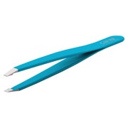 Haarpinzette, gerade, blau, rostfrei, 9 cm 1 St