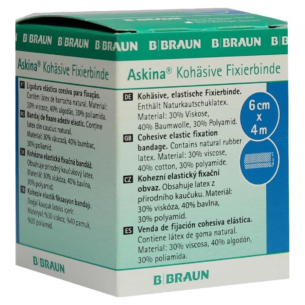 Askina Fixierbinde Kohäsiv 6 cmx4 m 1 St