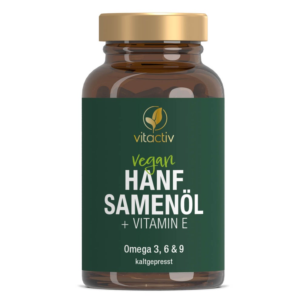 HANFSAMENÖL Kapseln + Vitamin E 60 St