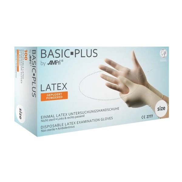 Basic PLUS U.hands.latex unster.gepudert 100 St 100 St