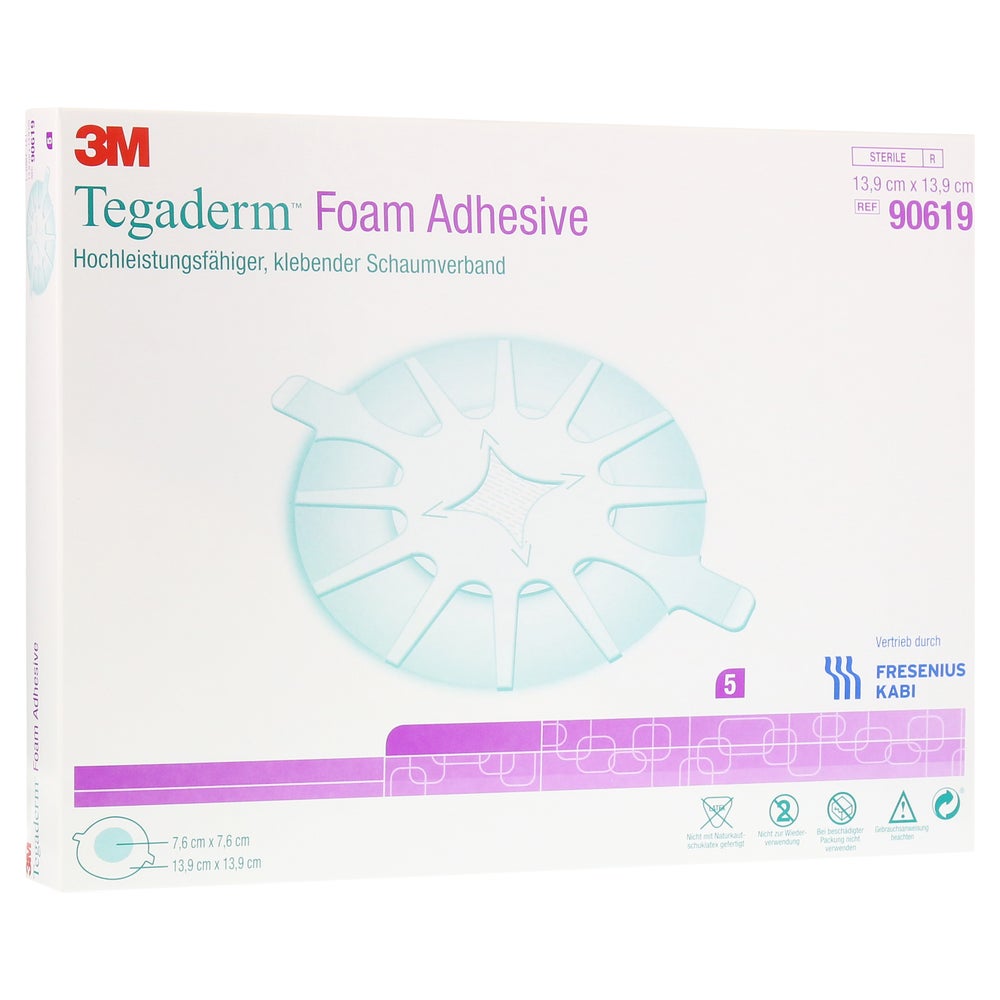 Tegaderm Foam Adhesive 13,9 cm rund 9061 5 St