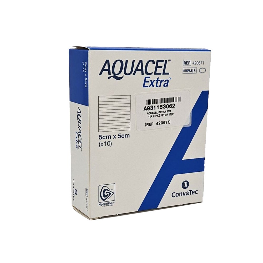 Aquacel Extra 5x5 cm Verband 10 St
