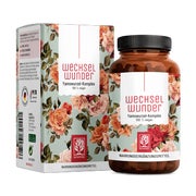 Wechseljahre Komplex mit Yamswurzel, Baldrian, Eisen, Vitamin B9 & B12 & Rotklee - WECHSELWUNDER - 90 vegane Kapseln - NATURTREU® 90 St