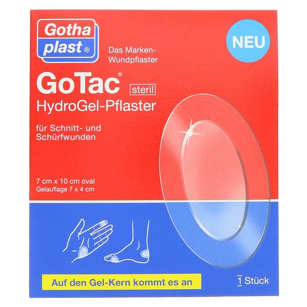 Gotac Hydrogel-pflaster 7x10 cm steril 1 St
