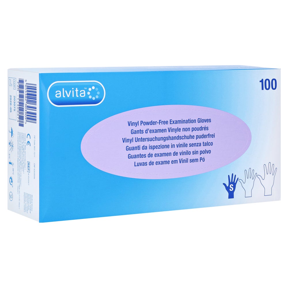 Alvita Vinyl Unt.handschuhe unsteril pud 100 St