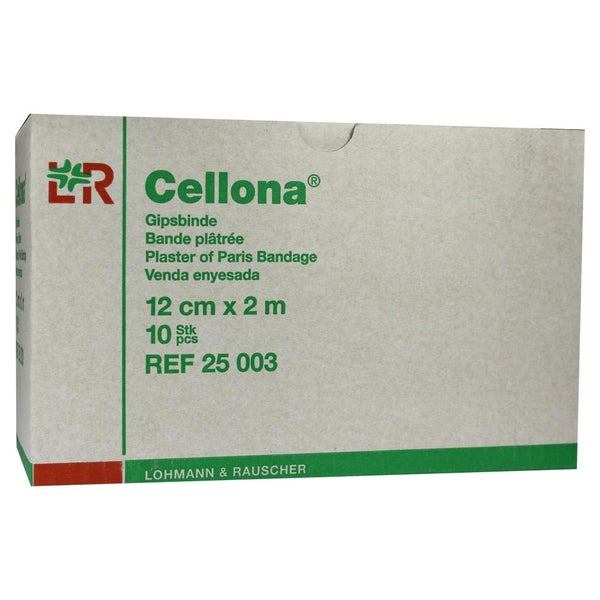 Lohmann Rauscher Cellona Gipsbinde 2 x 5 Stück - 12 cm x 2 m 2X5 St