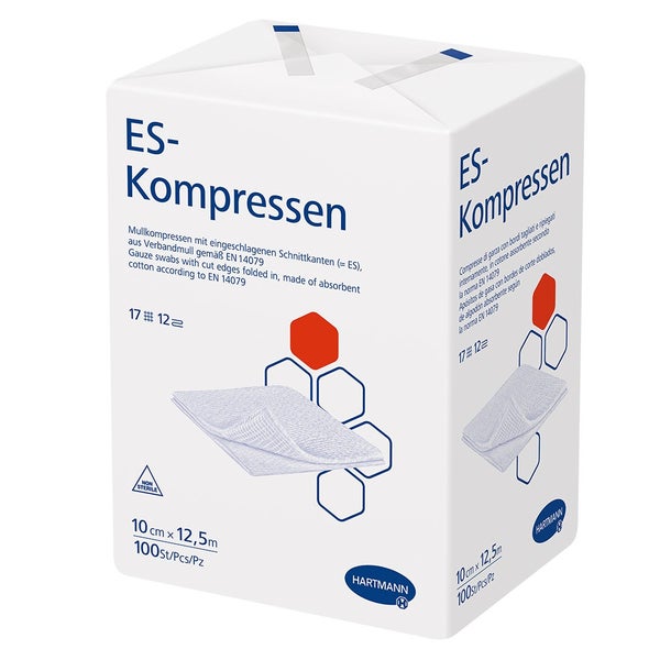 Hartmann ES-Kompressen unsteril 12- lagig 100 Stück - 10 x 12,5 cm 100 St