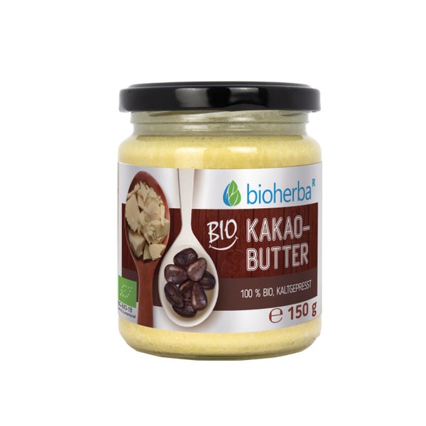 Bioherba Bio Kakaobutter 100 % Bio  kaltgepresst 150 g