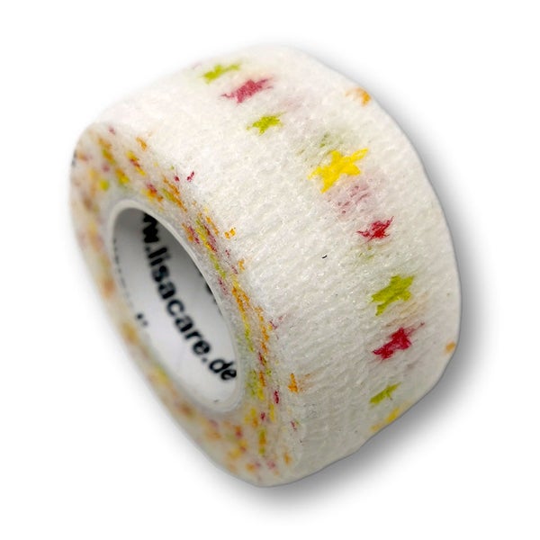 LisaCare Fingerpflaster - Sterne bunt - 2,5cm x 4,5m 1 St