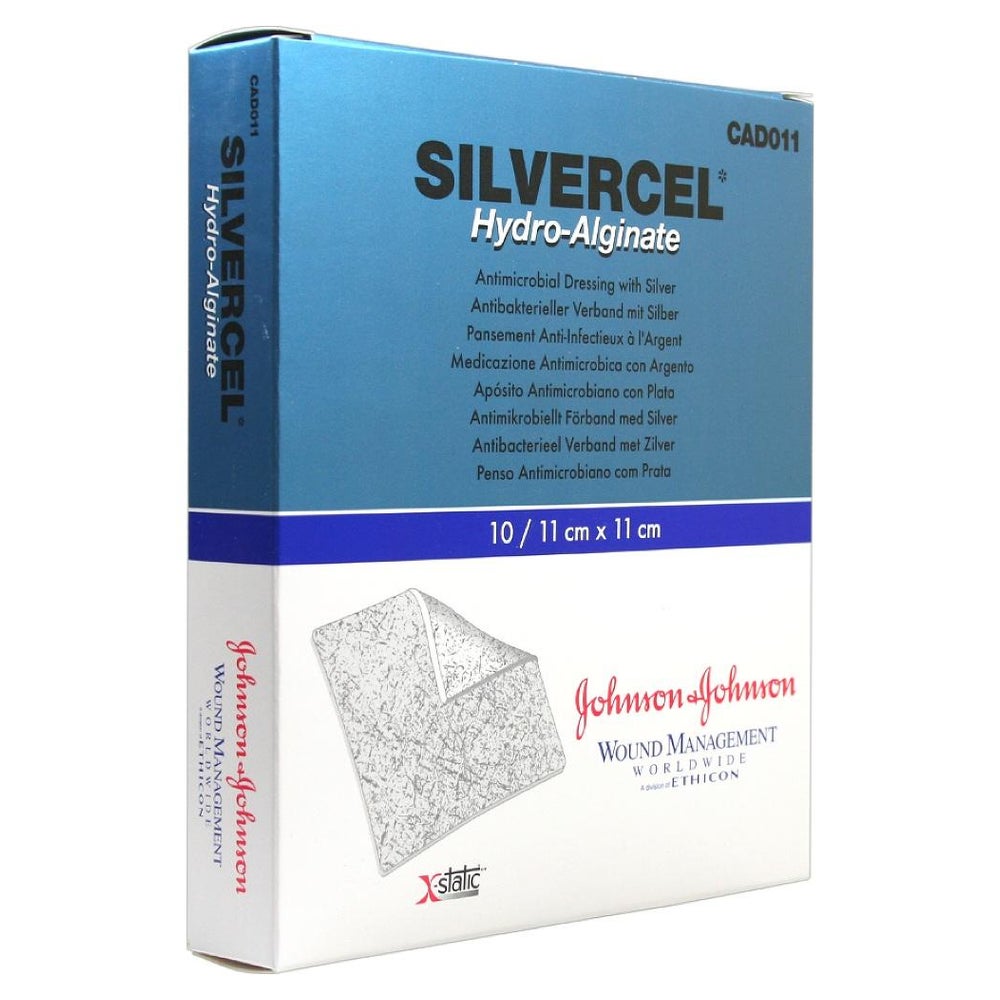 Silvercel Hydroalginat Verband 11x11 cm 10 St