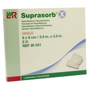 Lohmann & Rauscher Suprasorb X HydroBalance Wundverband, steril, feuchtigkeitsregulierend - 1 Packung = 5 Kompressen, Maße: 9 x 9 cm 5 St