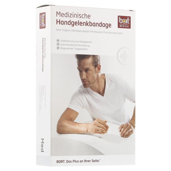 BORT Handgelenkstütze M.alu Band re.L bl 1 St