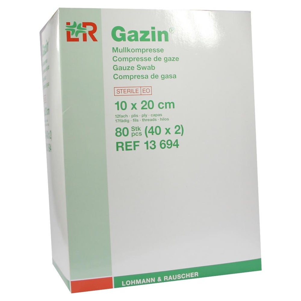 Gazin Mullkompressen 10x20 cm steril 12fach 40X2 St