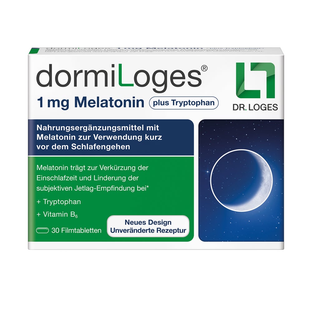 dormiLoges Melatonin plus Tryptophan 30 St