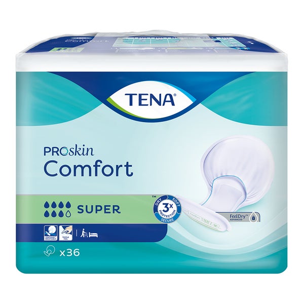 TENA Comfort Super Inkontinenzvorlagen, 36 Stück 2X36 St