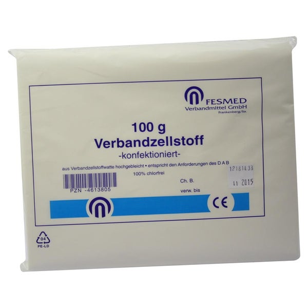 Verbandzellstoff Hochgebleicht Chlorfr.k 100 g
