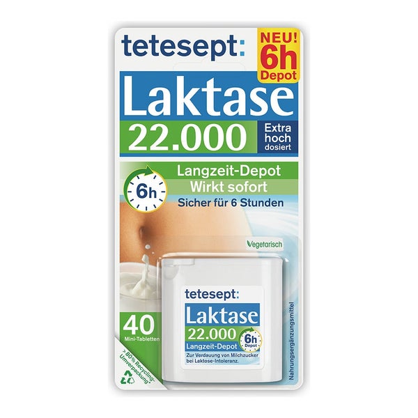 tetesept Laktase 22000 Langzeit-Depot 40 St