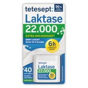 Produktabbildung: tetesept Laktase 22.000 Langzeit-Depot | 40 Tabletten 40 St