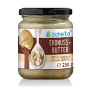 Bioherba Erdnussbutter Crunchy mit knusprigen Stückchen 250 g
