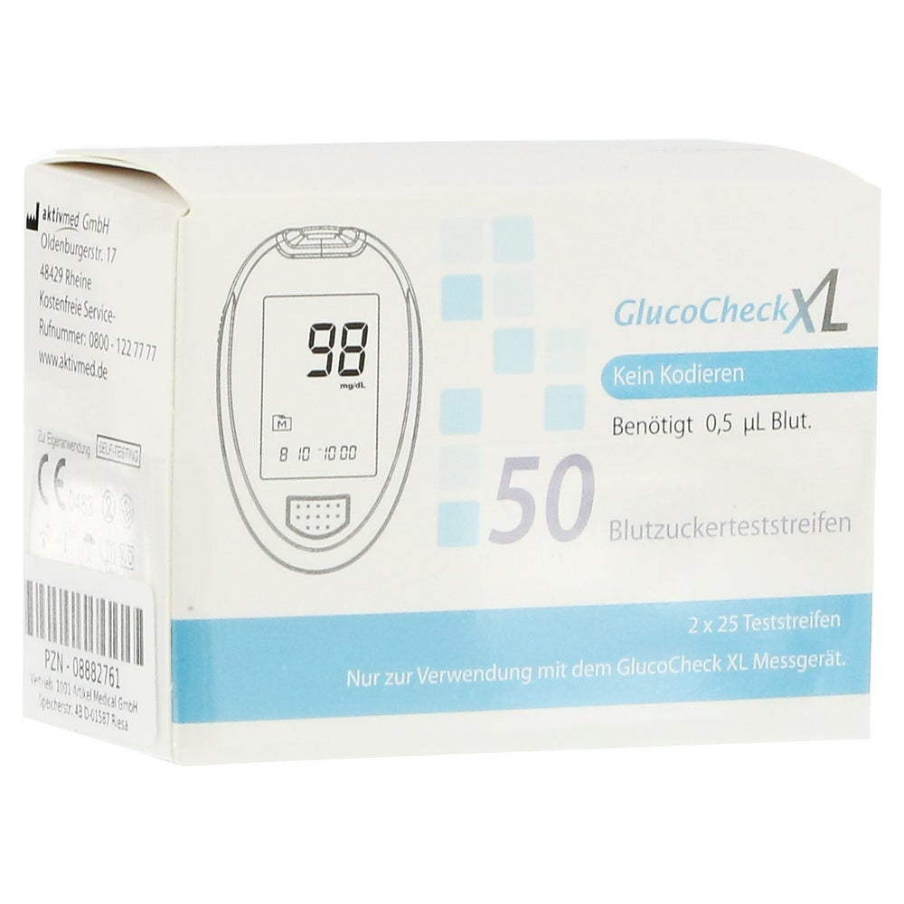 Glucocheck XL Blutzuckerteststreifen 50 St