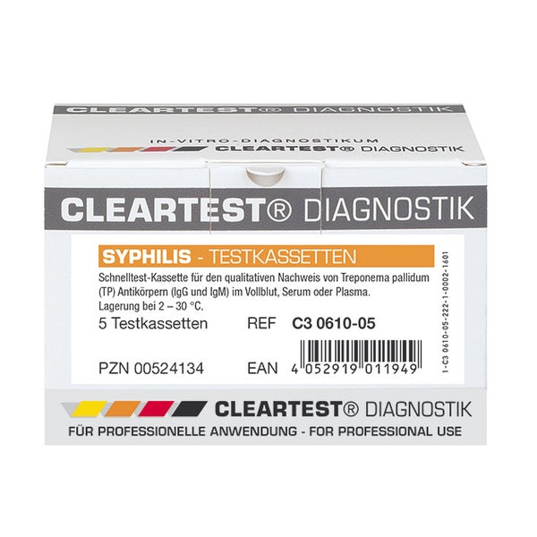 Cleartest Schnelltest Syphilis Vollblut Test 5 St