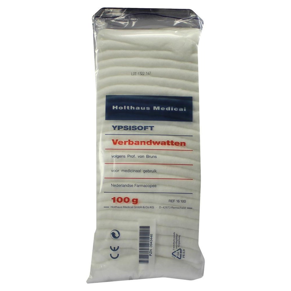 Holthaus Medical YPSISOFT Verbandwatte, verschiedene Größen - 1 Packung = 100 g 100 g